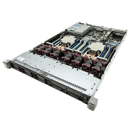 Сервер HP DL360 G9 noCPU - 24хDDR4 softRaid P440ar iLo 2х800W PSU 530FLR 2x10Gb/s +Ethernet 2 4х1Gb/s 8х2,5" EXP FCLGA2011-3